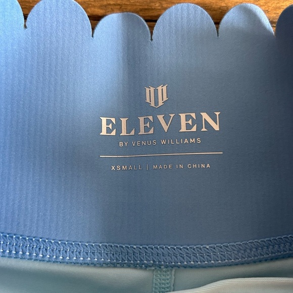 ELEVEN by Venus Williams Two toned Blue Scalloped waist band Skort w/pockets XS - Picture 6 of 9